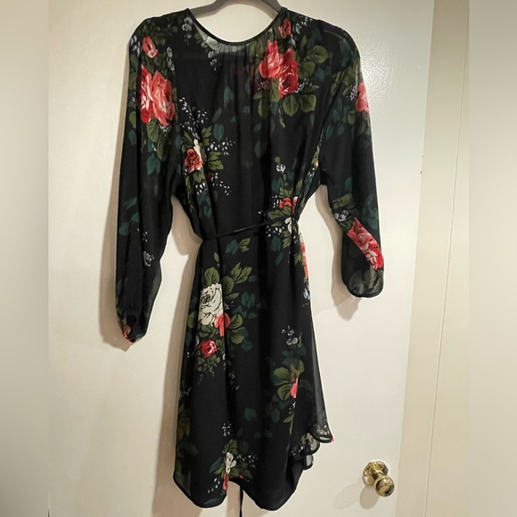 Loft- Floral sheer overlay slip dress- size medium - Picture 1 of 9